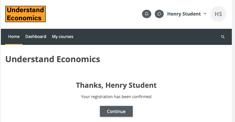 Understand Econ confirmation